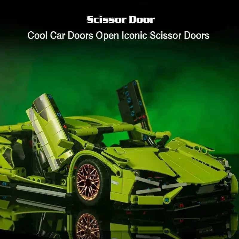 New 1280PCS Technical RC Building Blocks Racing Car Electric Remote Control Car Motor Vehicle Model Bricks Puzzle Toy Adult Gift Z250528