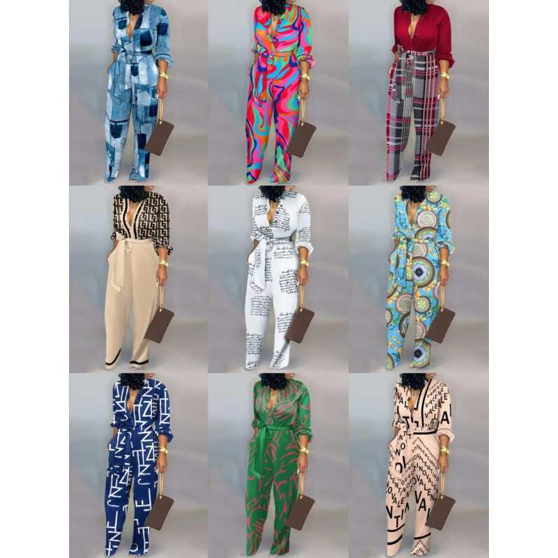 Women's loose large-size one-piece pants for autumn-winter 2025 - High-waisted casual straight-leg one-piece pants y250522
