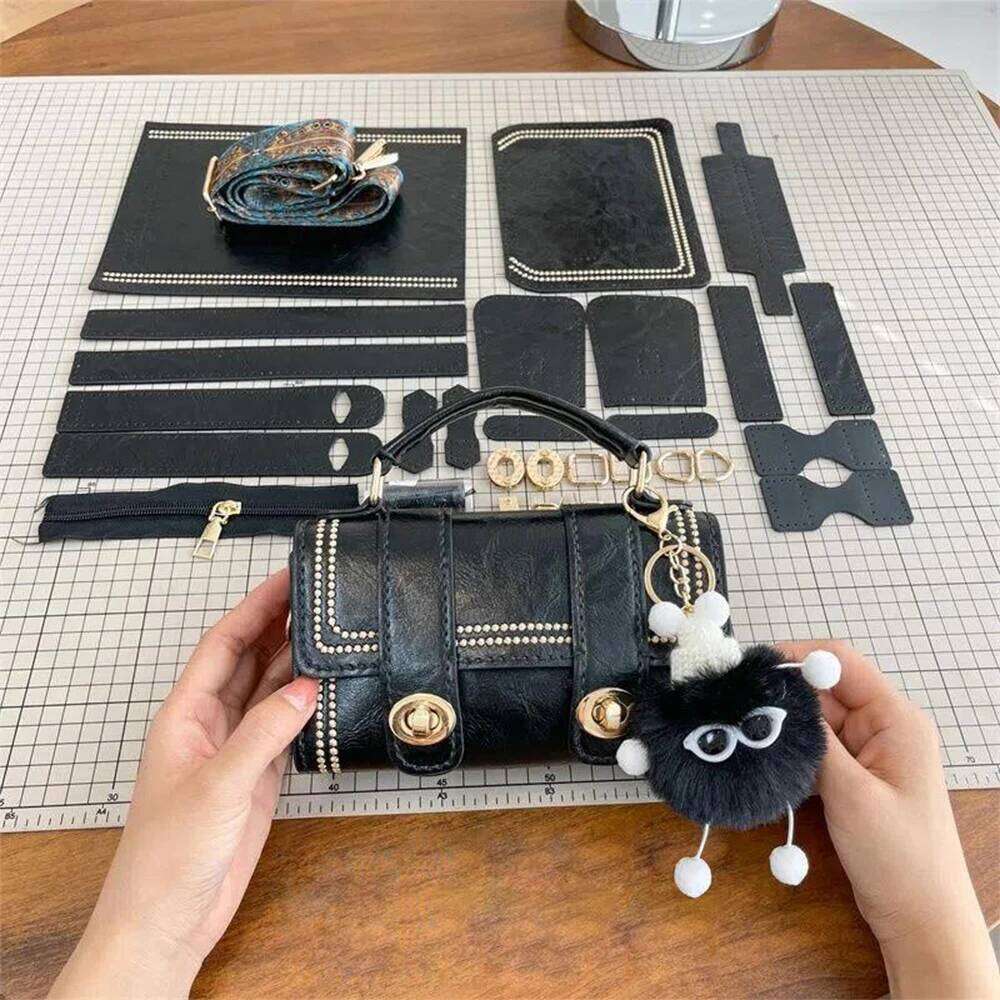 DIY Sewing Set Handbag Shoulder Strap Handmade Customized Black Brown Accessories With Hardware Buckle for Women Bag