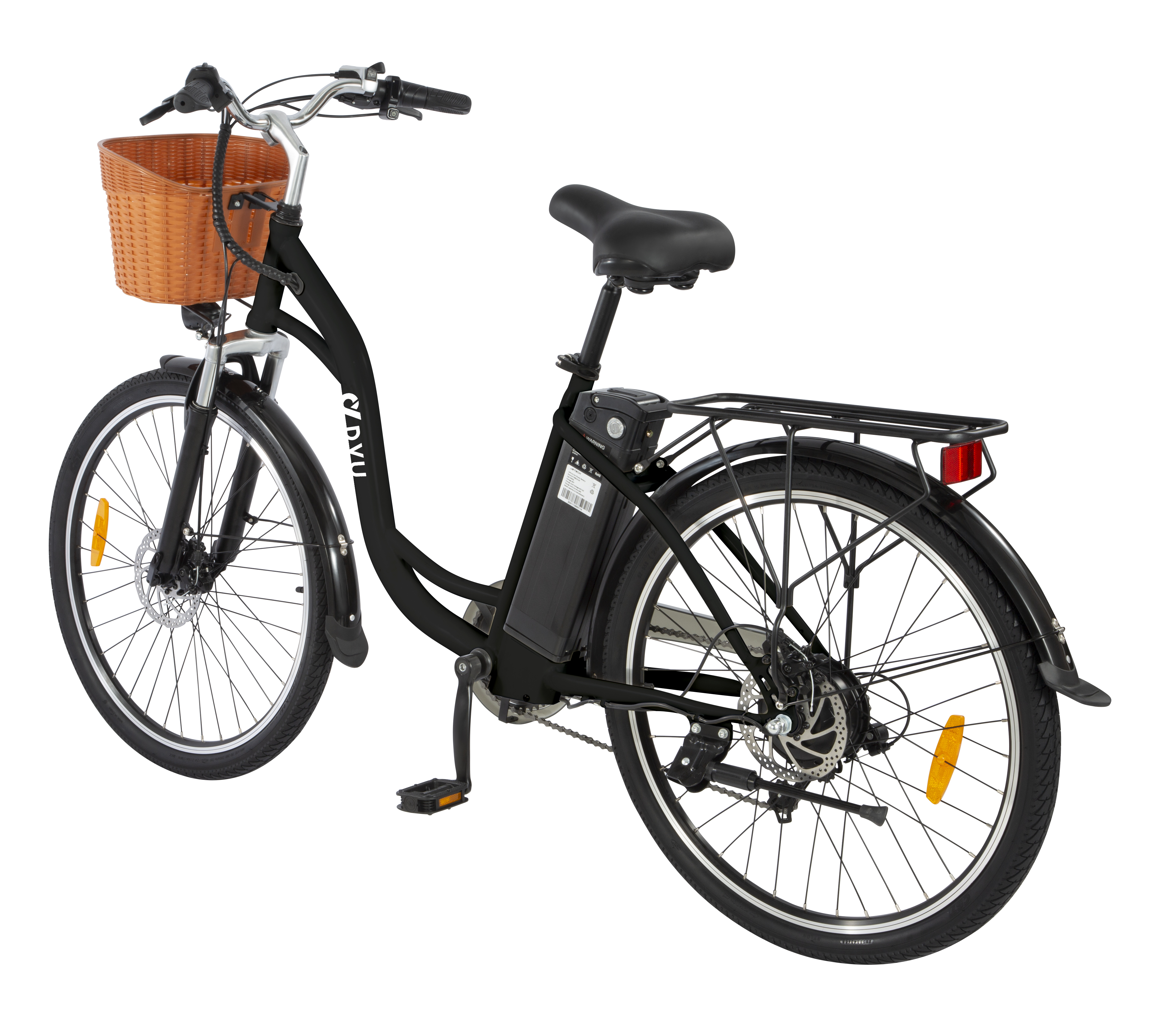 DYU C6 26 Inch E-City bike Women's Electric Bicycle 250W 36V/12.5AH Pedelec E-Bike for Adults 25km/h
