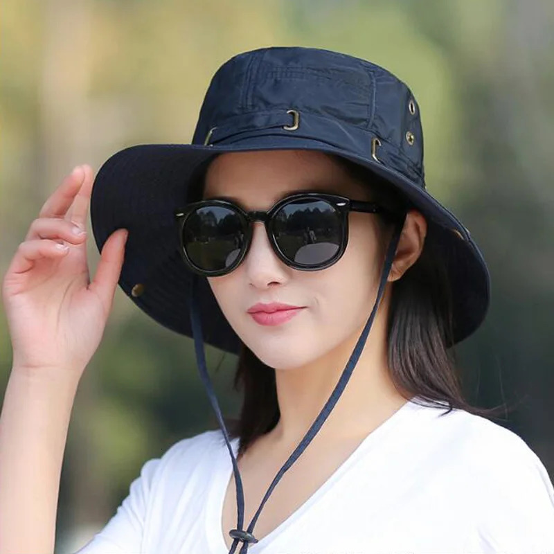 Large Brim Fisherman Hat Reversible Hawaii Korean Spring Summer Hat For Men Women Streetwear Panama Hat Bob Hiphop Buckets Cap 250523