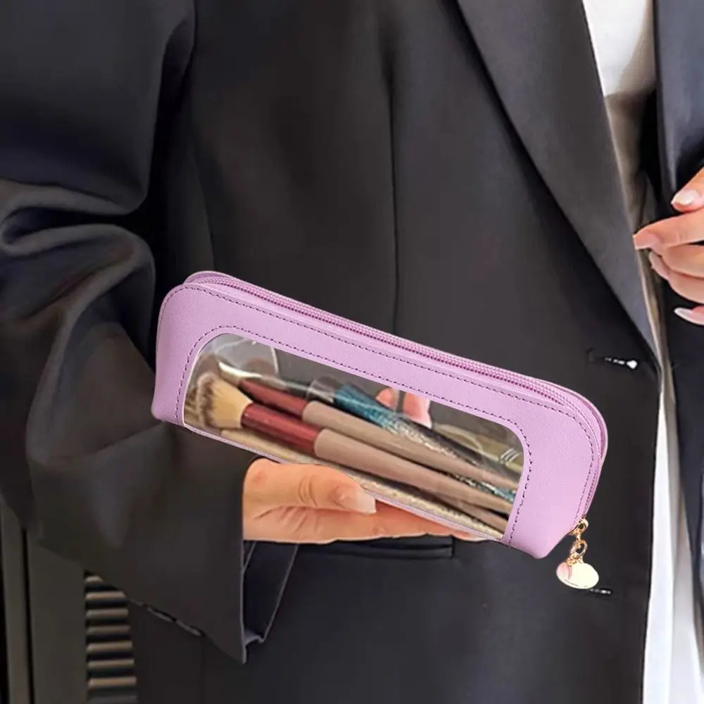 Cosmetic Bag Makeup Brush Storage Bag Portable Travel Wash Toiletries Organizer PU Portable Small Beauty Case Wash Bag Pouch 250528