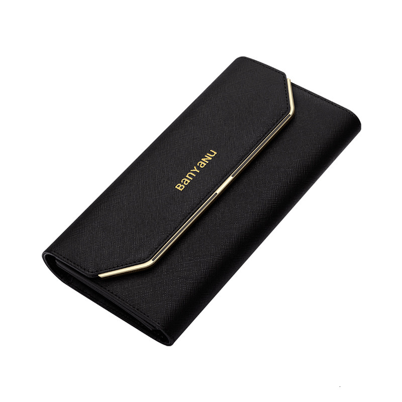 Free shipping designer wallet Guangzhou Banyanu Factory Long 70% off Simple Fashion Genuine Leather Women's Thin Wallet