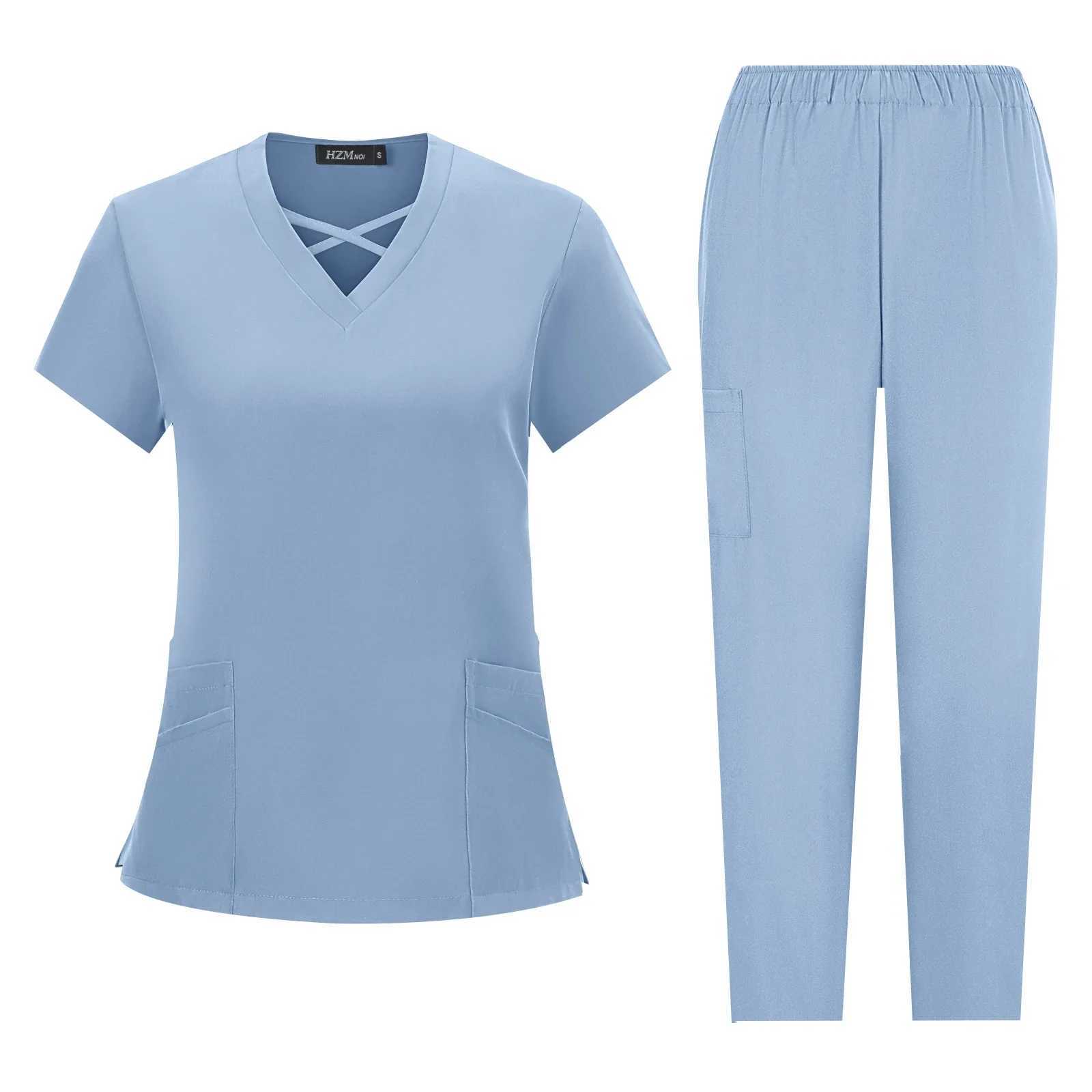 Hospital Scrubs Sets Nurse Accessories Medical Clothing for Women Work Uniforms Dental Clinic Beauty Sn Spa Workwear Overalls X250528