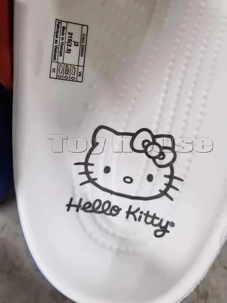 Sanrio New Sanrio Hello Kitty Hole Sandals Slippers Kt Cat Sandals Kawaii Eva Anime Home Beach Shoes Summer Slippers Adult Kids Giftsw250621