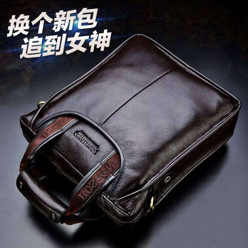 Bostanten Brand New Men's 100% Genuine Leather Cowhide Handbag Messenger Shoulder Tote Briefcase Laptop BAG Purse