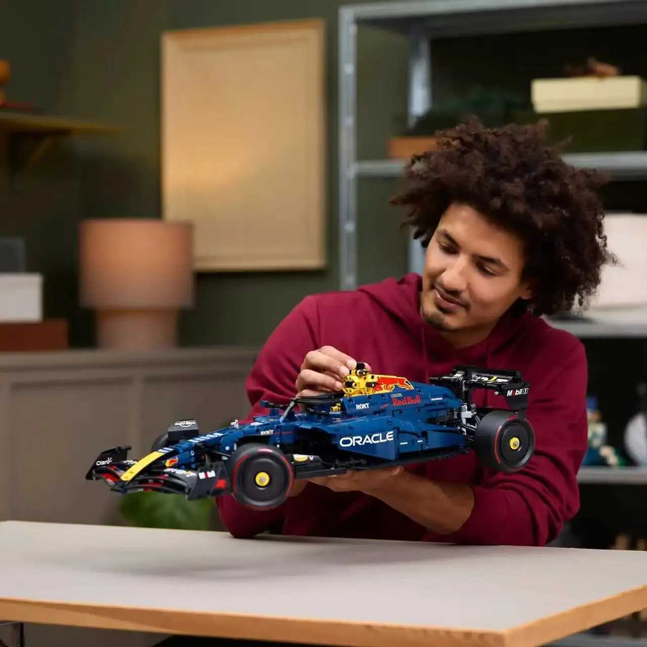 42207 42206 Racing Car Model Kit Mechanical Set Building Block Model Red And Blue Birthday Toy Gift Christmas Toy Gift Z250528