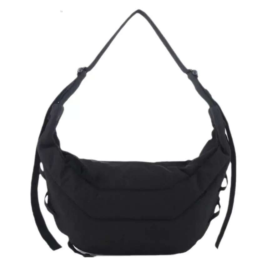 Unisex Nylon Croissant Hobo Crossbody Design Lightweight Waterproof Adjustable Strap Casual Travel Shoulder Bag