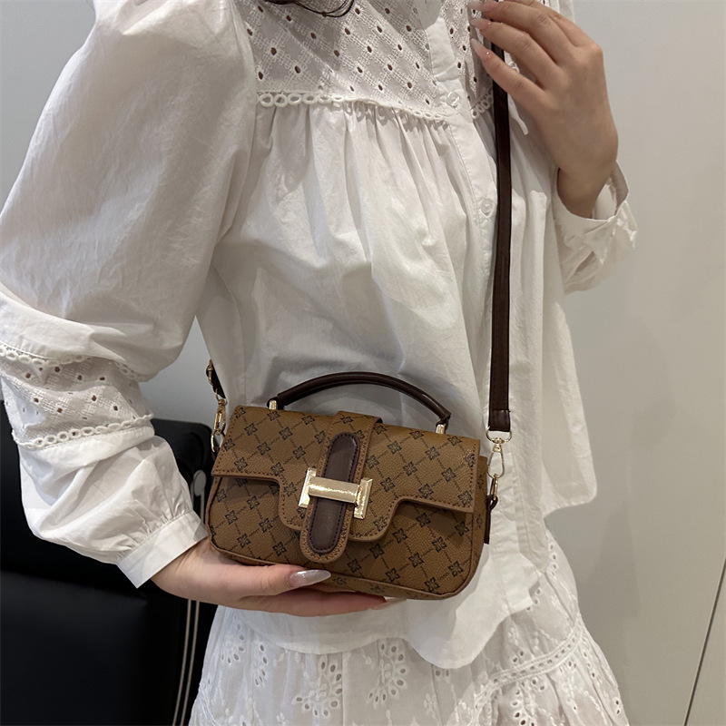 Luxury Brand Designer Bag High End Chain For Women 2025 New Style, Niche High-End Small Square Bag, Commuting Hand-Held Crossbody Bag