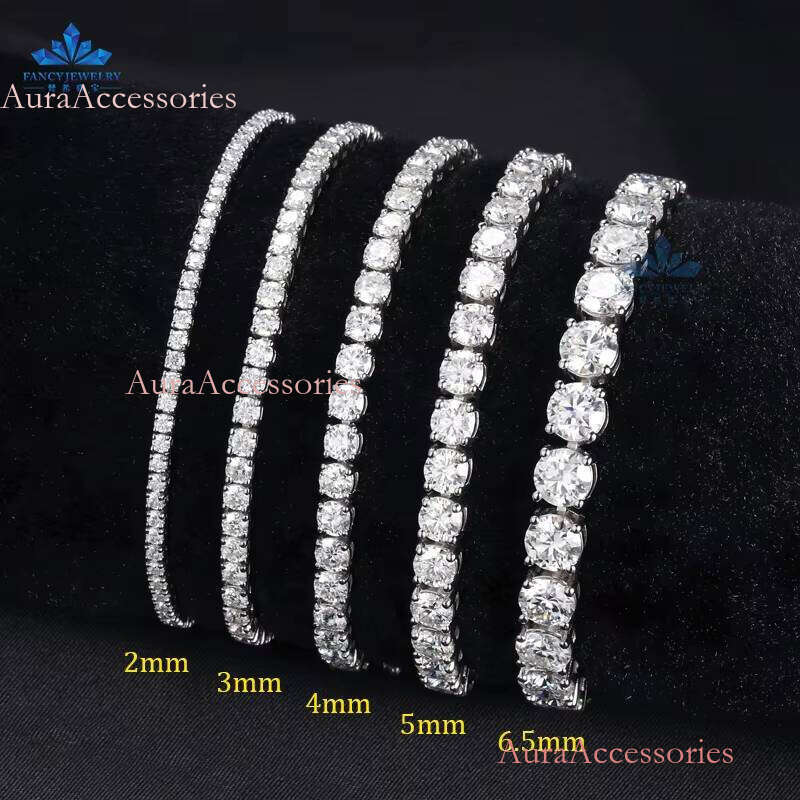 10K Gold Jewelry Dia Tennis Chain CVD HPHT Lab Grown Bracelet for Women