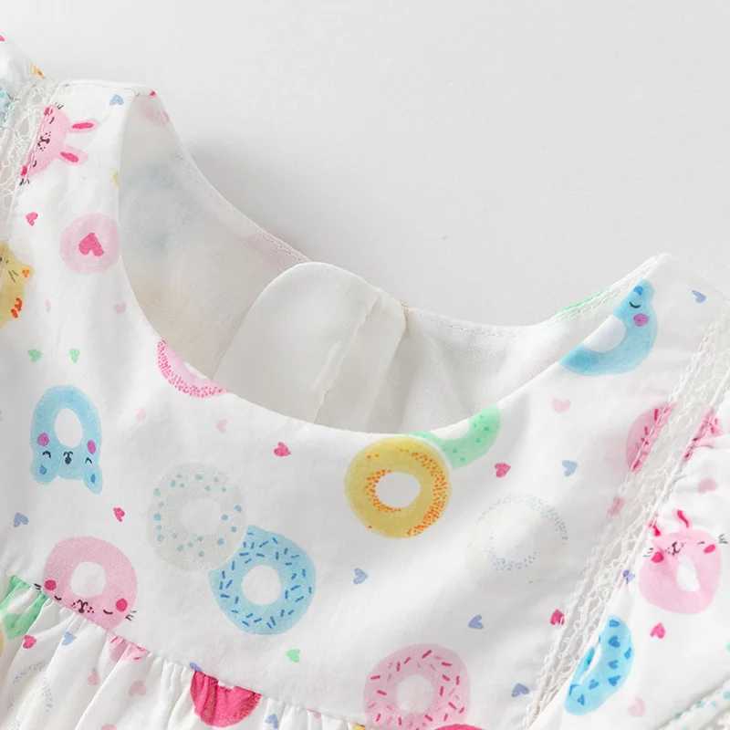 Dave Bella Girls Baby Dress Summer Casual Sweet Cute Print Childrens Cotton Princess Dress Party Outdoor Seaside DB2251751 X250528