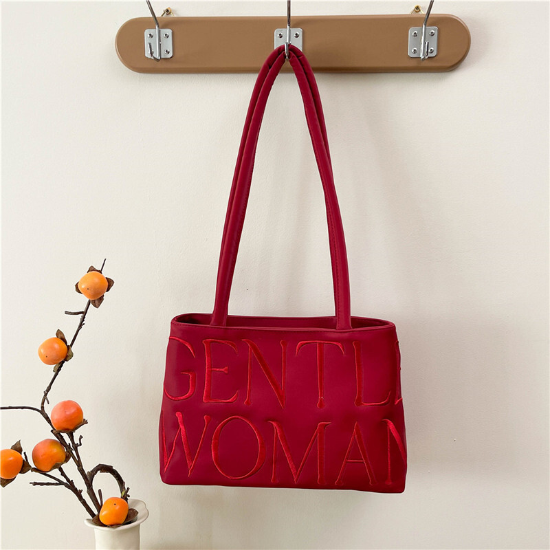 Fashion Thai Ladies Ballet Bag New Embroidered Letter Colorful Underarm Shoulder Bag fashion fashion Designer Women s Shoulder Bag Crossbody Bag