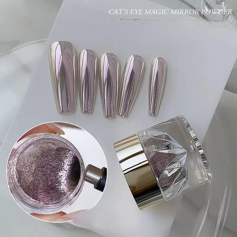 Moonlight Magic Mirror Powder Magnetic Mirror Cat Eye Nail Powder Matching DIY Nail Art Decoration Chrome Nail Salon Exclusive 250523