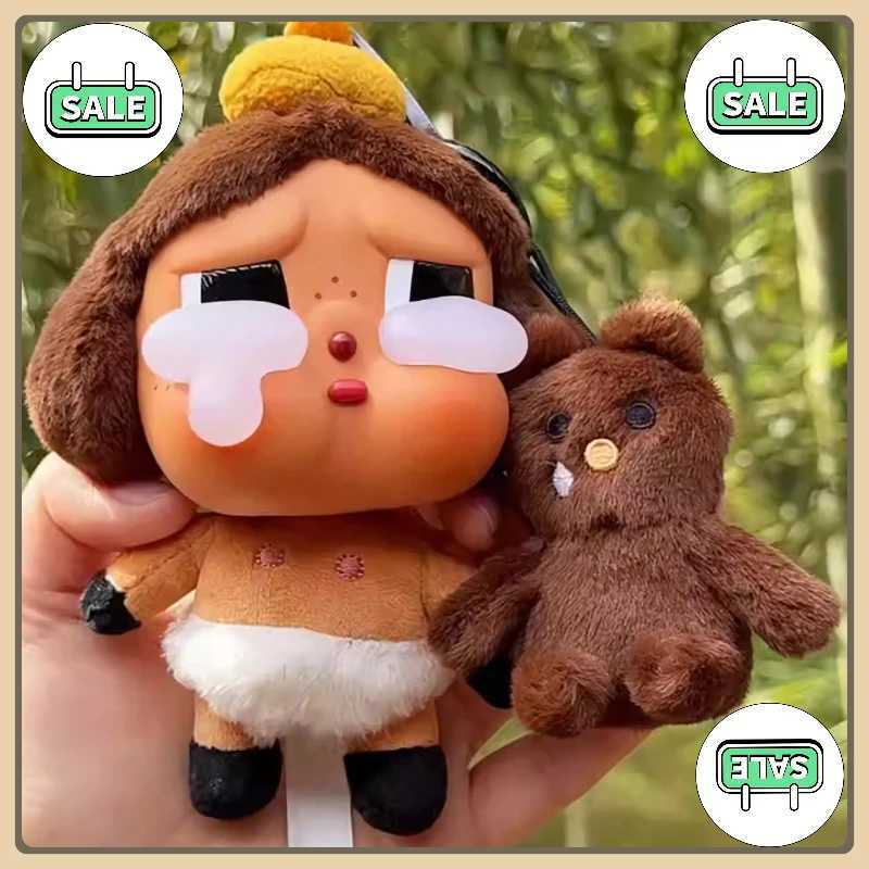 Spot Crybaby vinyl face doll plush blind box crying baby pendant key chain mystery bag crying series hand-made toy gift X250528
