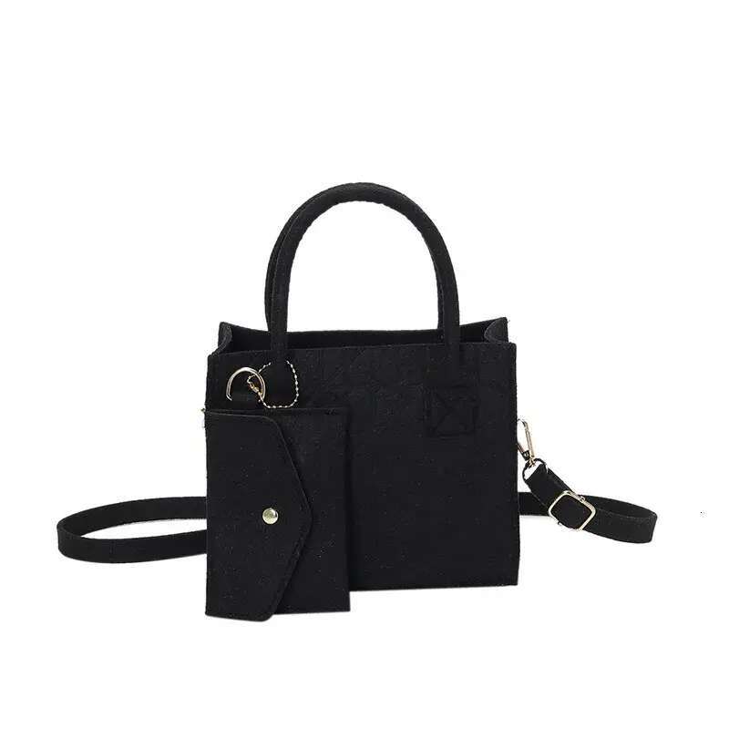 Elegant Felt Material Shoulder Handbag for Ladies Versatile Designer Crossbody Messenger Bag with Zipper Detail