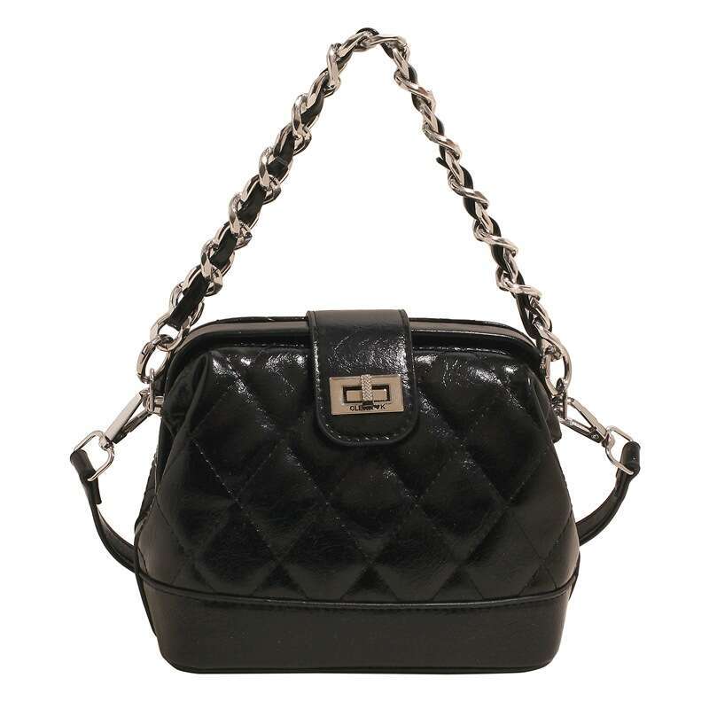 Women's handbag shoulder bag New Style Quilted Chain Shell Niche Versatile Office Commuter Elegant Crossbody Bag