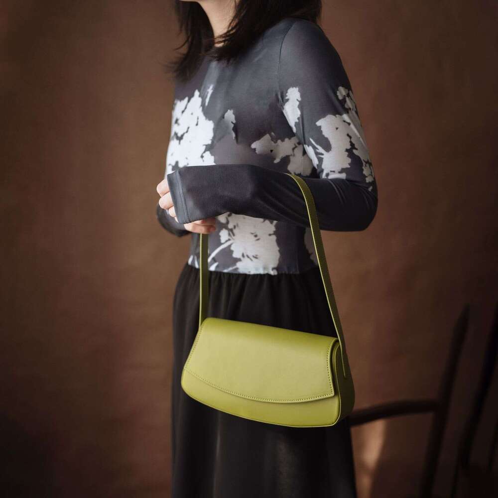 for Women 2023 New Simple Fashion Genuine Leather Underarm Niche High-end Handbag Elegant Light Luxury Shoulder Bag