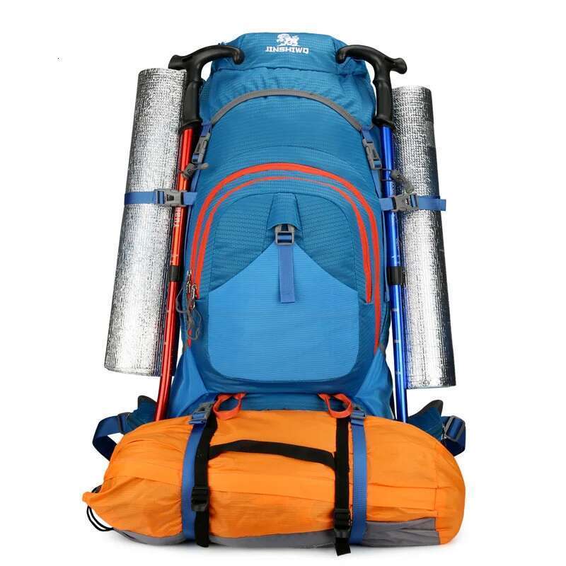 80L Travel Sports Climbing Backpack Large Capacity Outdoor Hiking Trekking Mountaineering Bag Shoes Compartment Camping Rucksack