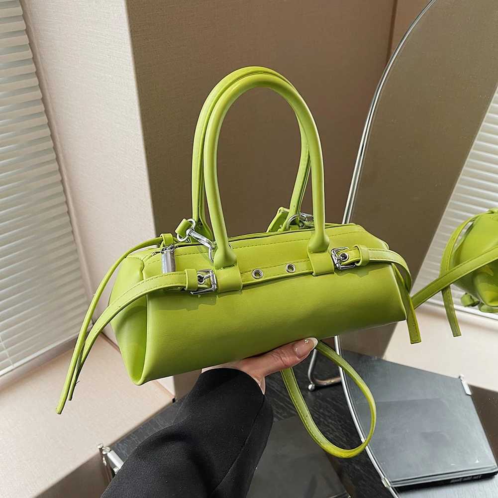 Women Casual Armpit Bag PU Leather All-Match Shoulder Bag Retro Underarm Bag Travel Shopping Commute Date Bag Y250528