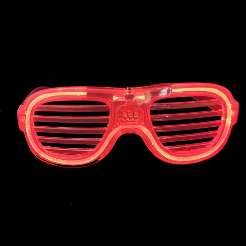 Plastic LED shutter Glasses with 4 Colors for Kids Adults and Teenagers W250528
