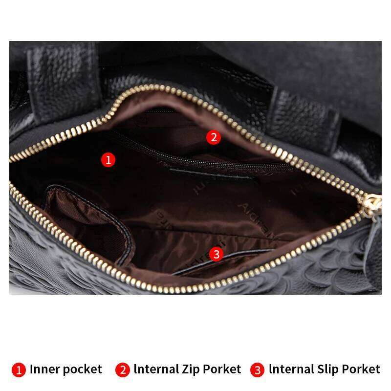 2023 New Genuine Leather Handbag Big Fashion Cowhide Large Capacity Women's One Shoulder Crossbody Bag