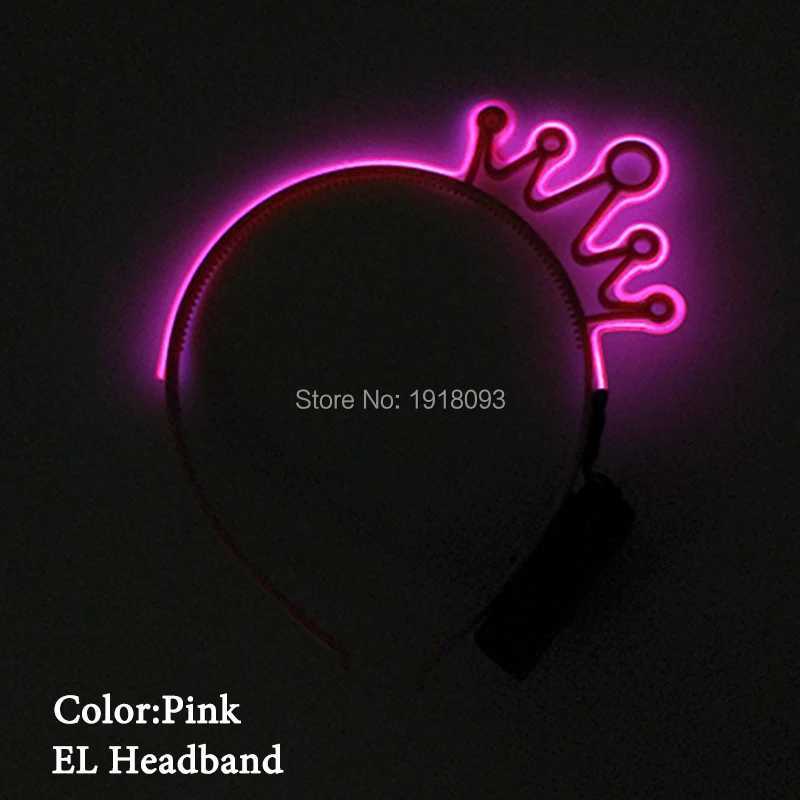 3 Style Unicorn Crown Cat LED Glow Headband Cute EL Neon Light up Headband for Glow Party Supplies Concert Costume Decoration W250528