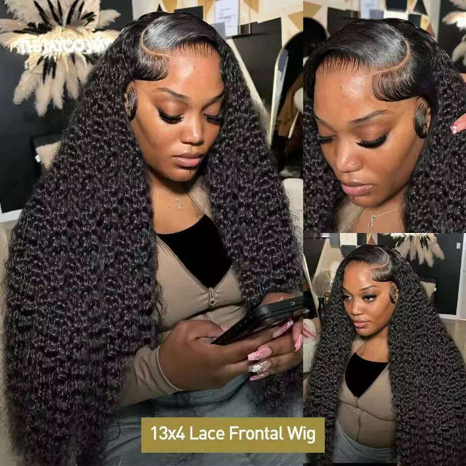 13x6 Hd Frontal Loose Wigs Brazilian Women Curly Human Hair wig 30Inch Deep Water Wave 13x4 Lace Front Wig