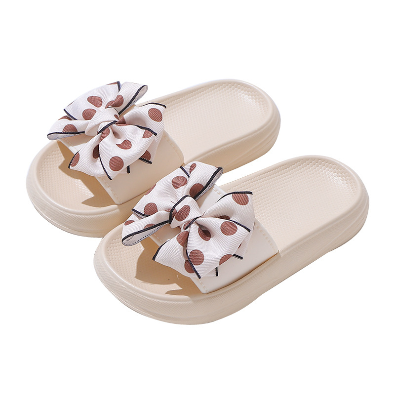 Kids Slippers Summer Children's Slippers Girls Princess Bow Non-slip Soft Sole Littlesprouts Toddler Slippers Sizes 24 - 35 L0683