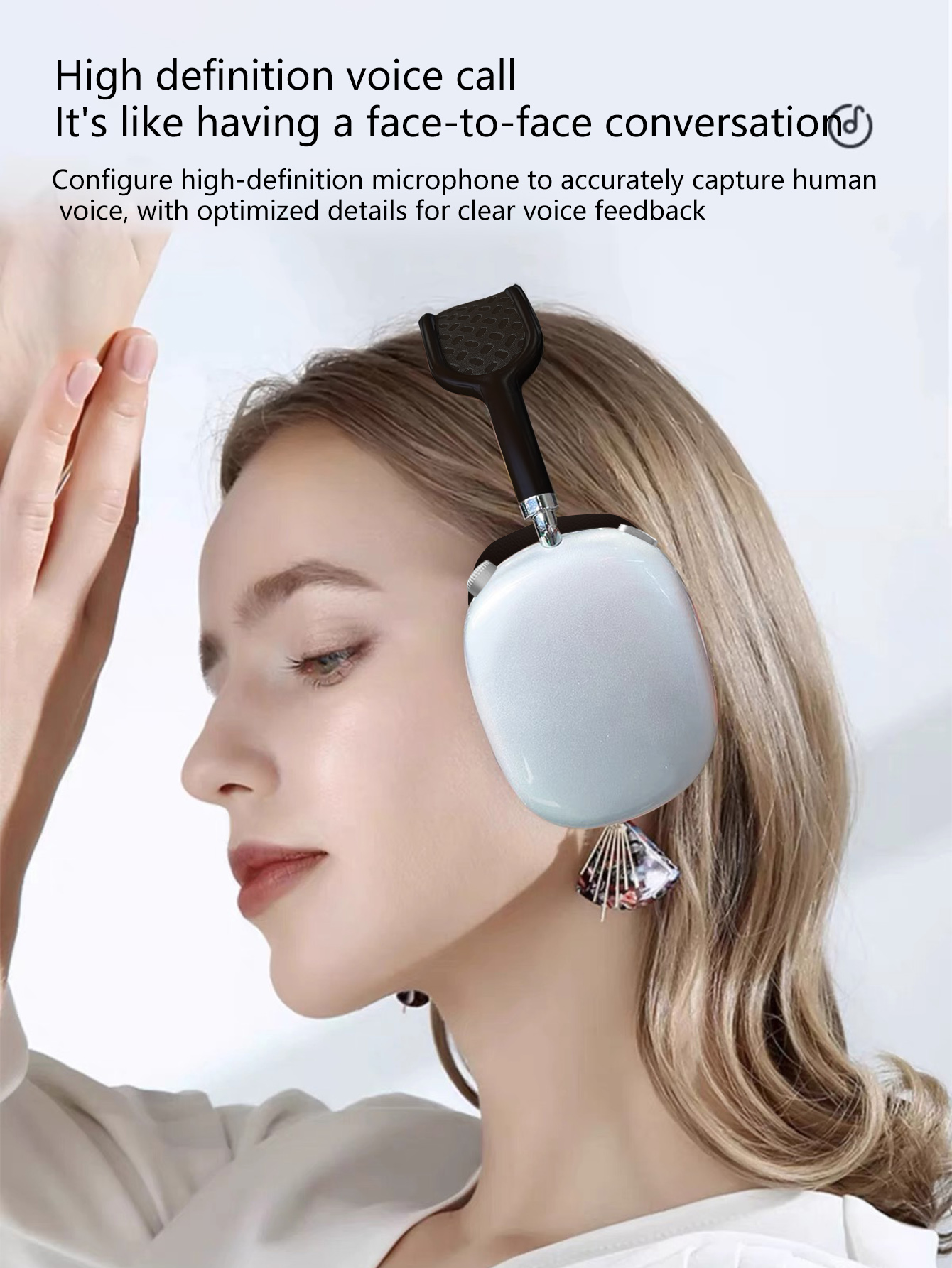 All-New Rotating Over-Ear Bluetooth Headphones with Stereo Surround Sound, Hi-Fi Audio Quality, and Extended Battery Life