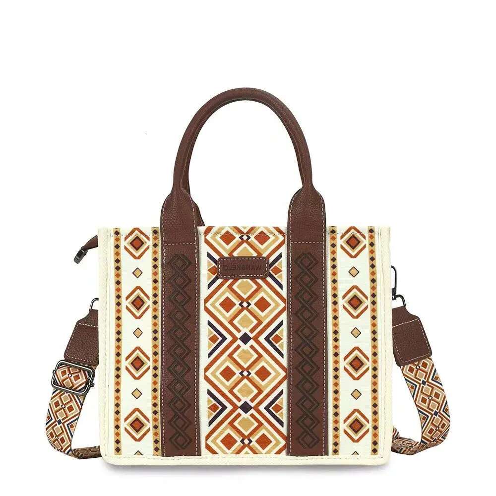 Vintage-Inspired Top Handle Satchel Bag - Retro Bohemian Style, Women's Shoulder Handbag with Classic Design, Soft Fabric, and Spacious Interior