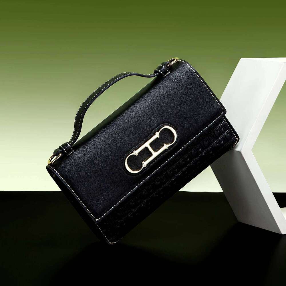 CH Crossbody Brand Letter Print Leather Compact Elegant Handbag Tote Exquisite Fashion Women's Bag