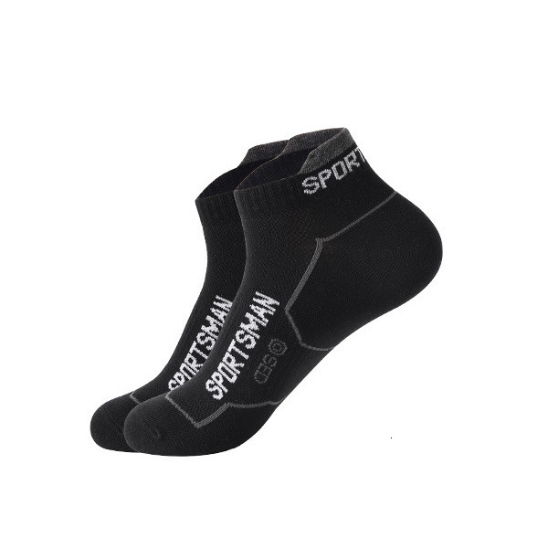 Men's Short Summer Thin Solid Color Letter Running Mesh Breathable Deodorant Non-Slip Cotton Low Cut Shallow Mouth Socks