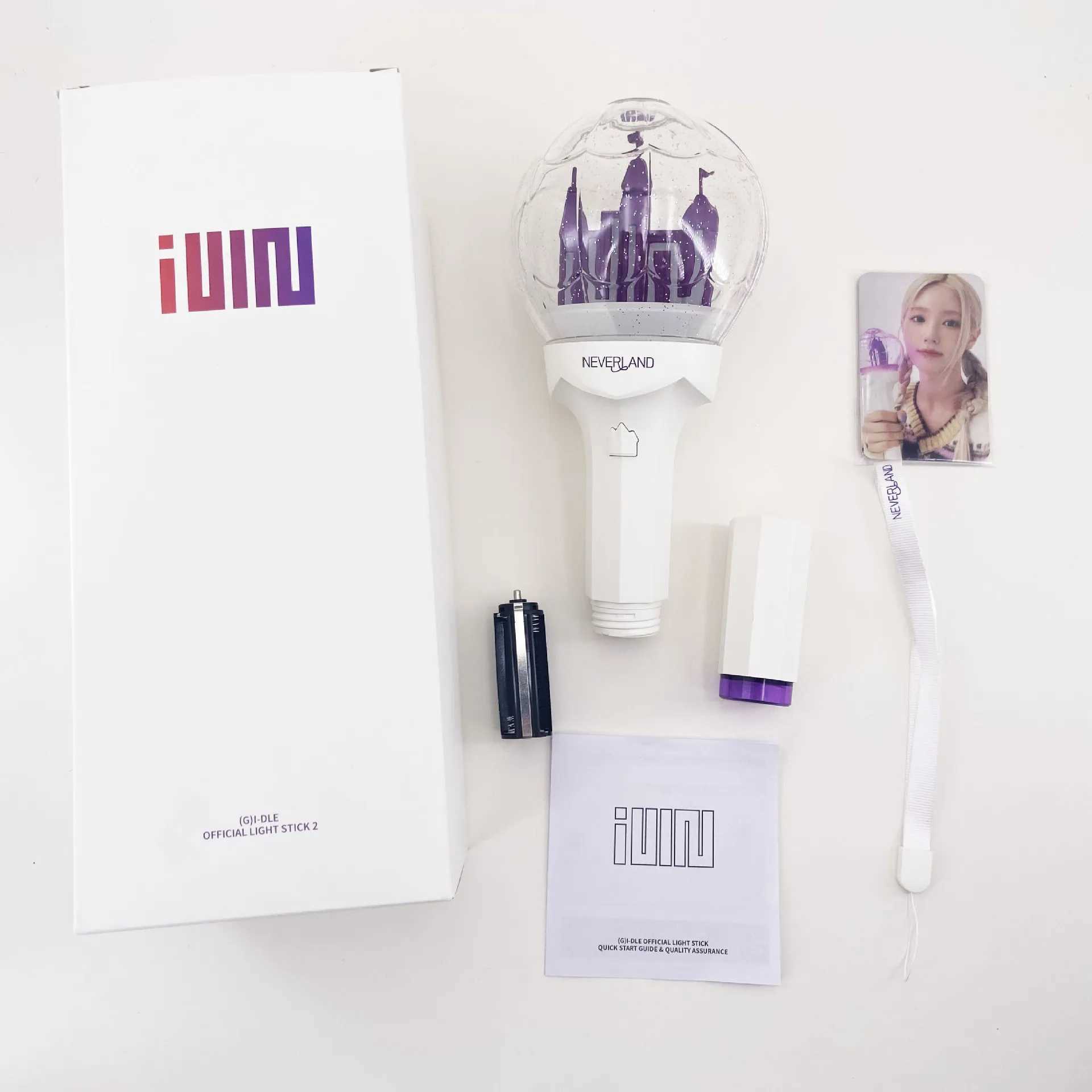 Kpop (G)I-DLE Lightstick Castle Hand Lamp Gidle Concert Card Hiphop Party Light Stick Flash Fluorescent Fans Toys Gift W250528