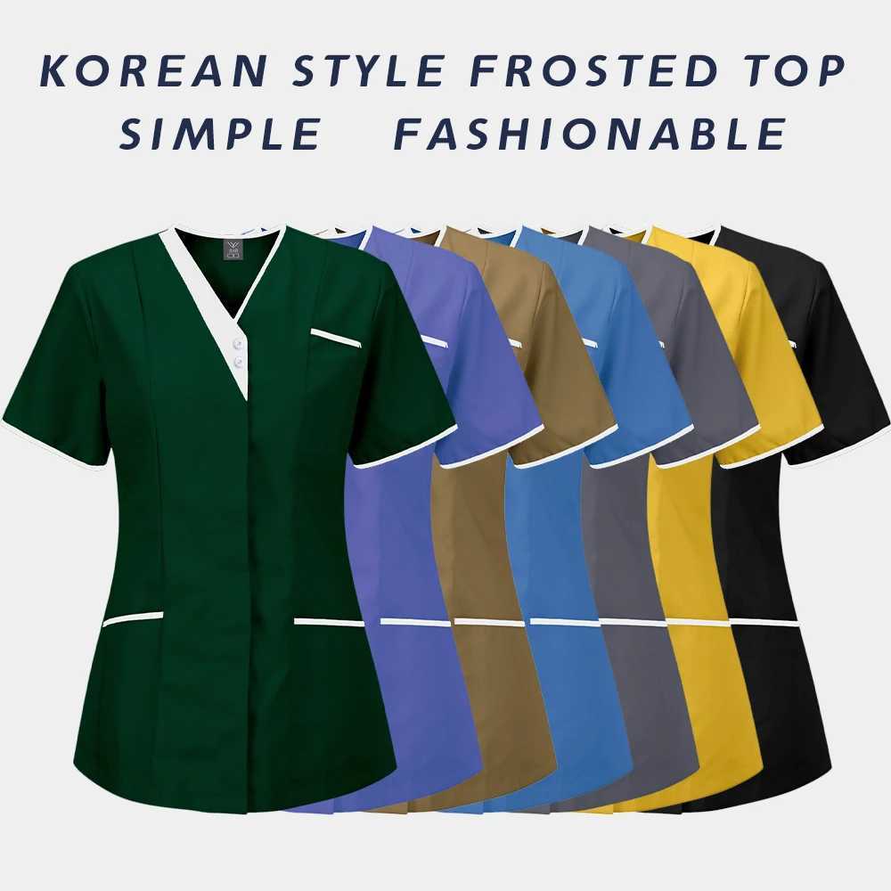 New Medical Surgical Clothes Doctor Uniforms Beauty Sn Pharmacy Workwear Hospital Scrubs Top Dentistry Overalls Nurse Uniform X2505281
