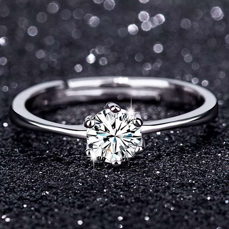 Wholesale Zircon Equivalent Moissanite Engagement Ring Wedding Rings