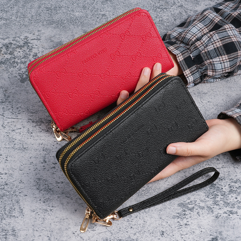 Wallet for Women Long Style Large Capacity 2024 New Double Zipper Women's Clutch Multi-Functional Phone Bag Coin Storage