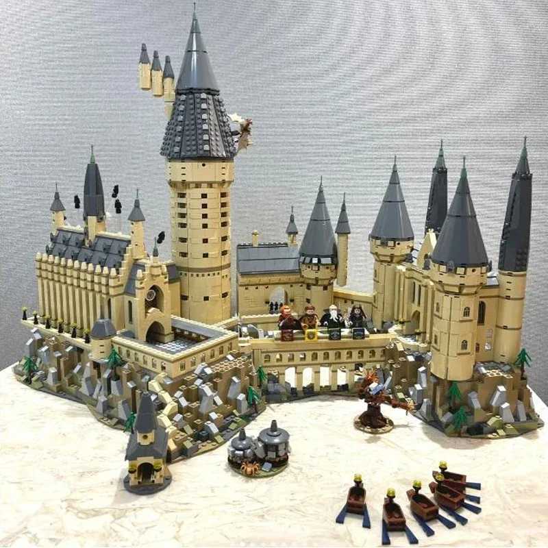 Stock 6000+pcs Movie Series Magic School Castle Model Compatible Building Blocks Bricks Toys Kids Birthday Christmas Gifts Z250528