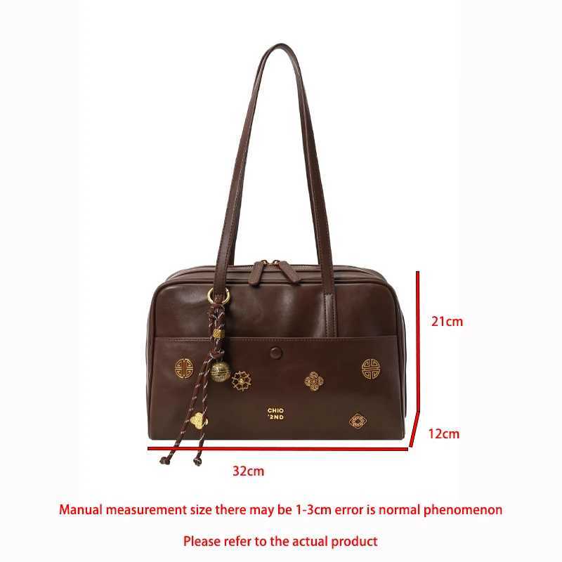 Luxury Designer Handbag PU Leather Womens Shoulder Bag Retro Metal Flower Purses and Handbag Pillow Boston Bowling Handbag Y250528