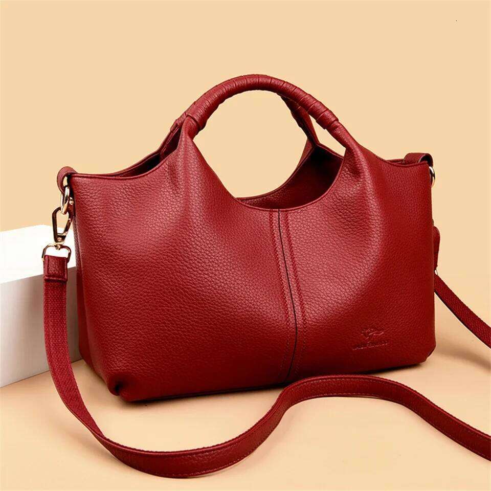 Design Bag High Quality Soft Leather Women's Handbag Tote Fashion Women Shoulder Bag Trendy Female Commute Crossbody Bags Wallet Brand Bag