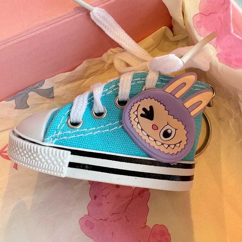 Labubu Shoe Bag Charm Kawaii Cartoon Keychain Cute Mini Sneaker Pendant for Backpack Purse Keys Fashion Accessories X250528
