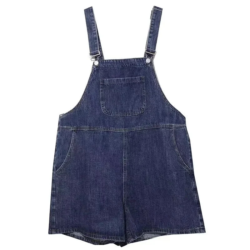 Overalls Women One Piece Suspenders Wide Leg Short Pants Loose Jeans Rompers Denim Jumpsuits Y2k Streetwear High Waist Playsuits 250523