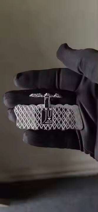 Custom VVS Moissanite Iced Out Name Pendant Chain in Sterling Sier with Hip Hop Style Letter Design Bling Jewelry