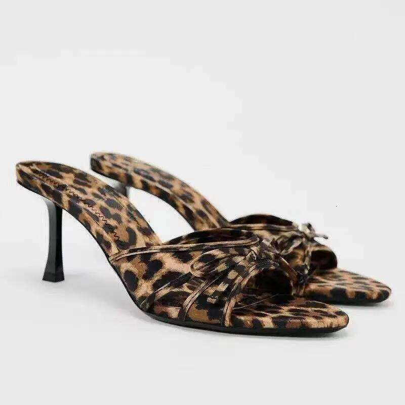 2024 Women Summer New Brand High Versatile Simple Slim Heel Sandals Slippers