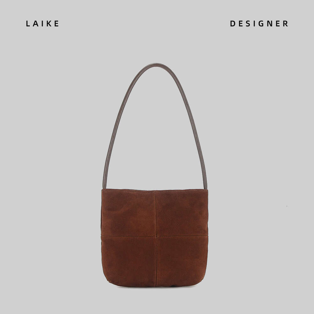 2024 Autumn Winter New Genuine Leather Handbag Niche High-end High Silk Matte Underarm Shoulder Bag