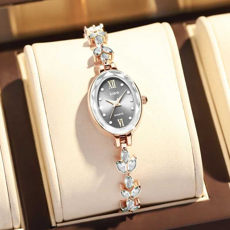UTHAI V22 Womens Watches Light Luxury Diamond Inlaid Female Watch Waterproof Oval Ladies Fashion Quartz Bracelet Wristwatch XJ250527