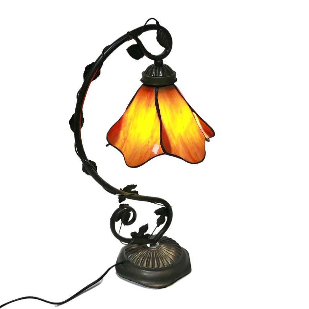 8 inch 20cm Stained Glass Shade Tiffany Vintage Desk Lamp W250528