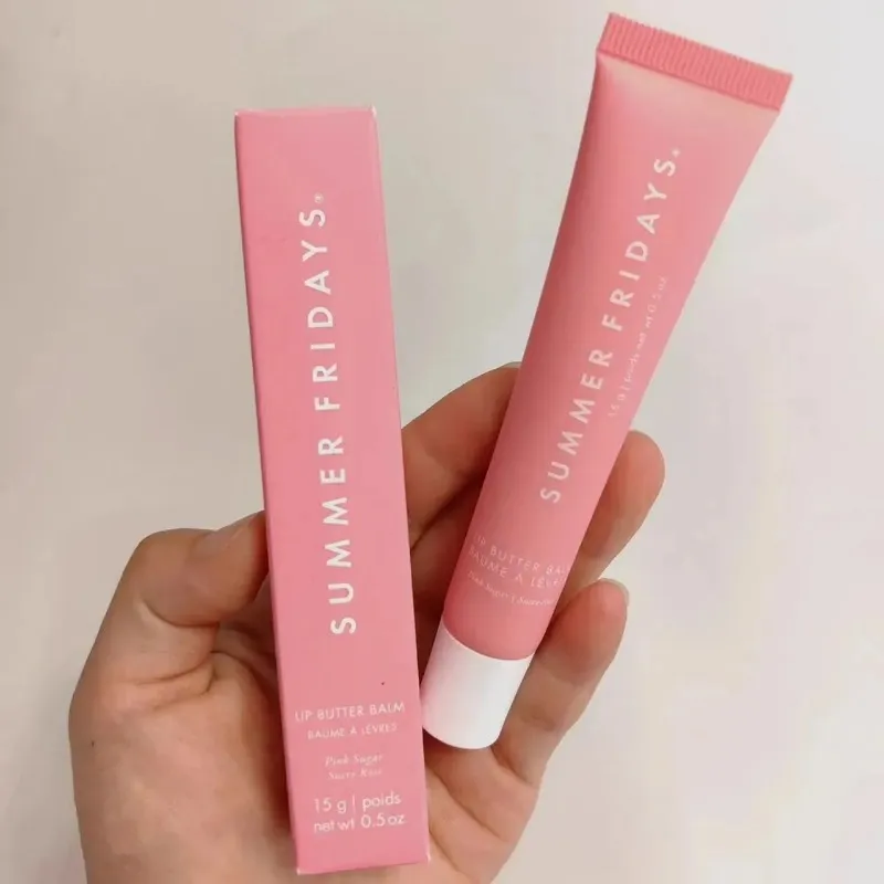 Lip Butter 15g Summer Fridays Lip Balm Liquid Lipstick Moisturizes Makeup Lips Glaze LipGloss Oil Jelly Pink Sugar Vanilla Beige Birthday Cake LipCare