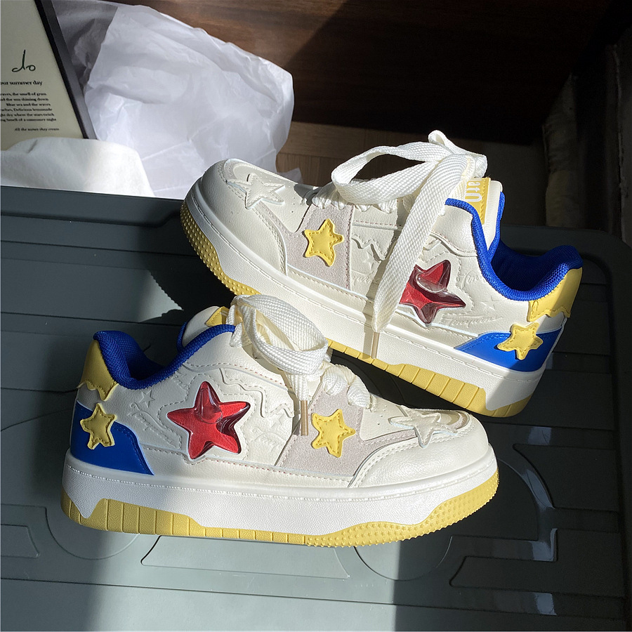 Designer casual shoes2025 New Niche Versatile Star White Sneakers Casual Sports Dopamine Women's Board Shoes