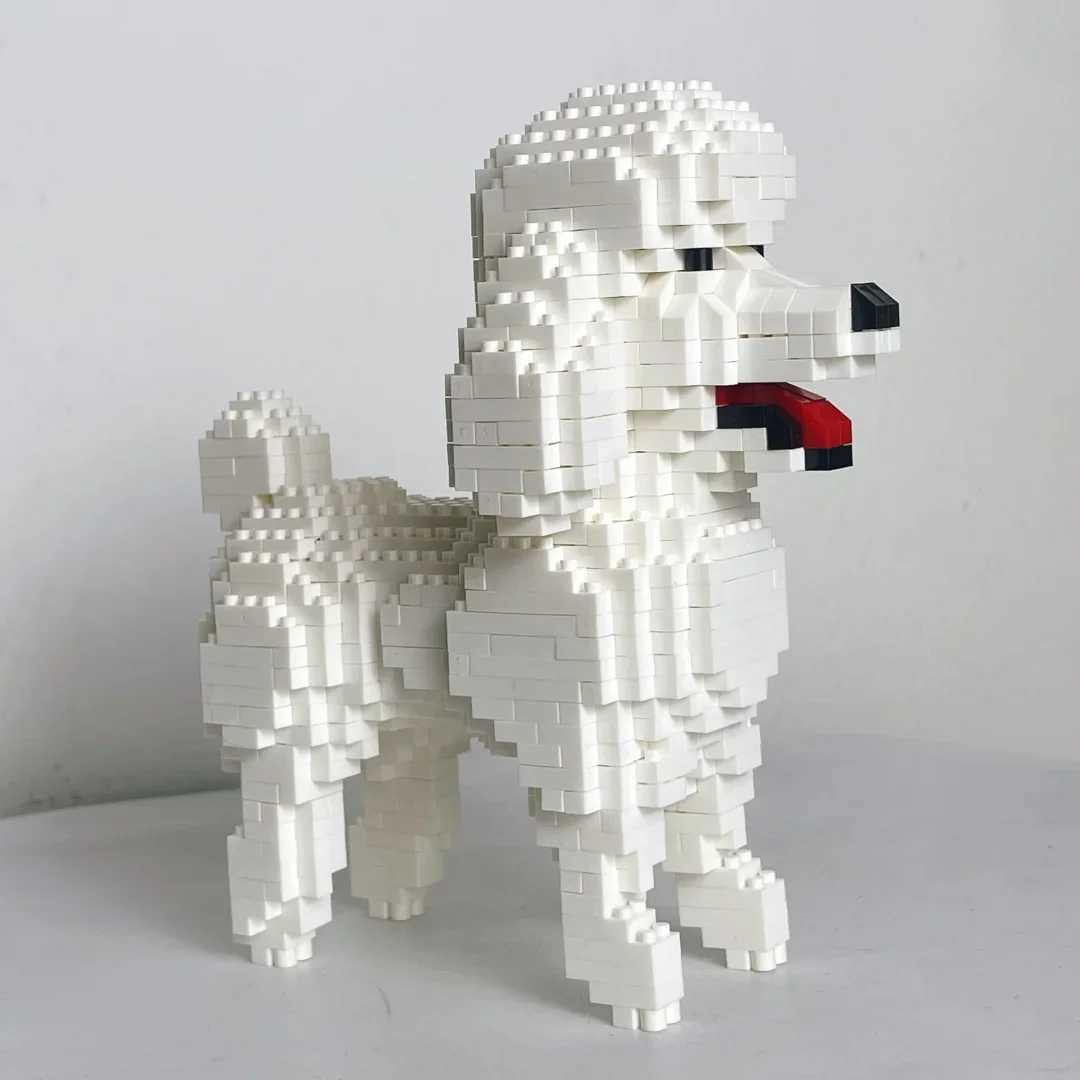 Knew Built Poodle Dog Micro Mini Building Blocks Toys Able Doberman Pinscher Ideal Pet Lover Gift Chow Bullhead Z250528
