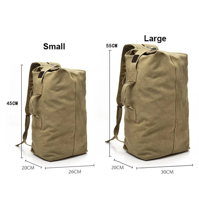 Outdoor Travel Bag Backpack Fashion Large Capacity Rucksack Man Light weight Male Luggage Canvas Bucket Shoulder Bags for Men 250522